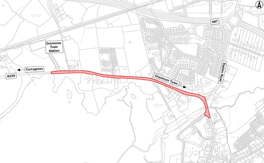 Oranmore to the Train Station Active Travel Project